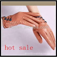 fashion designed women wearing genuine leather glove